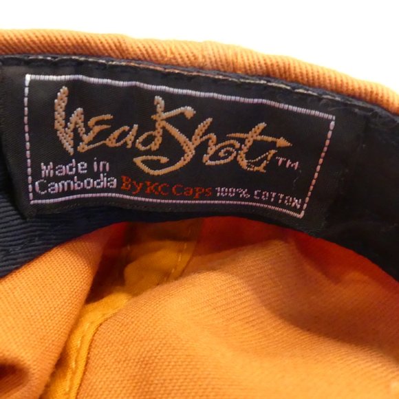 Warner Brothers Headshot By KC Caps Orange Hat - Picture 3 of 3